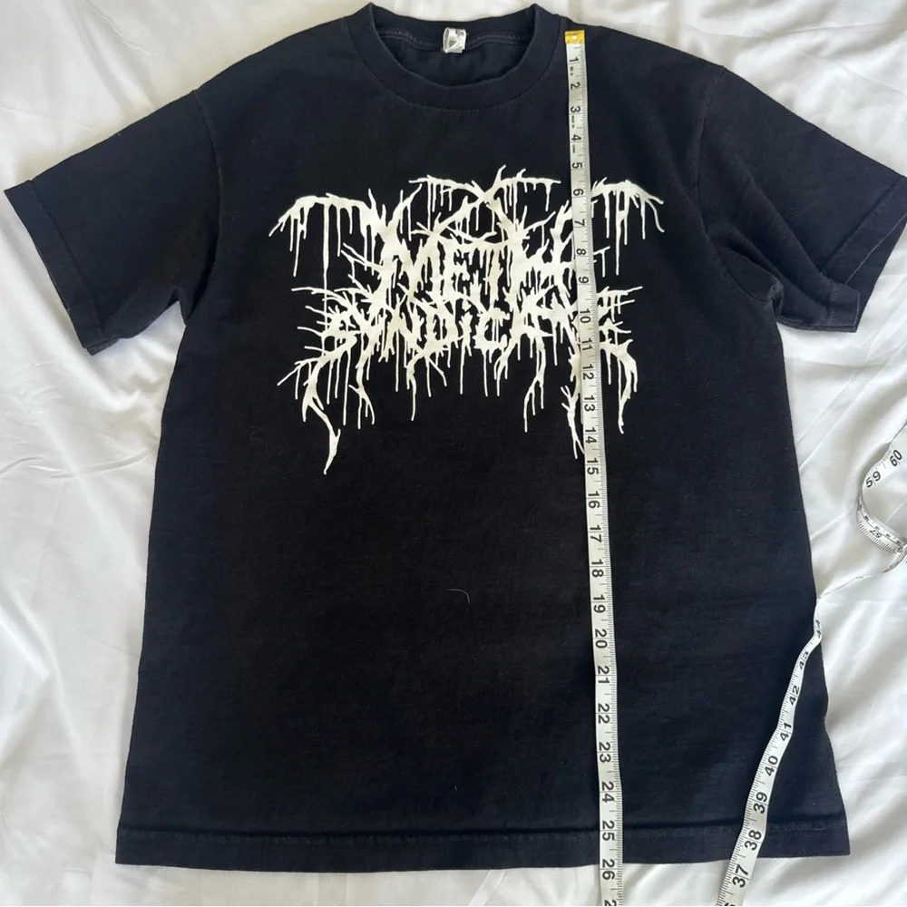 Methsyndicate Black Short‎ Sleeve T-Shirt Men's Medium Grunge Emo Streetwear